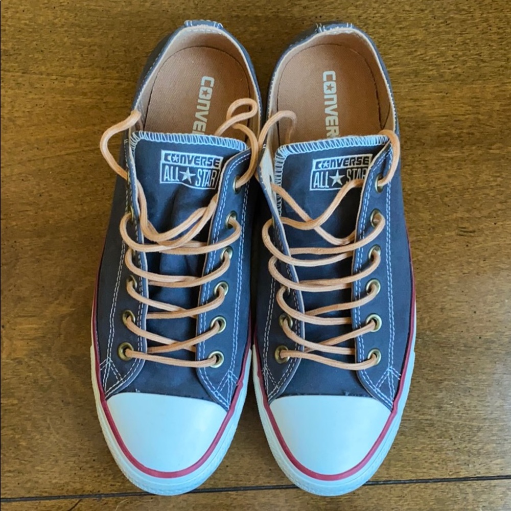 Charcoal Suede Converse LO All Stars Unisex